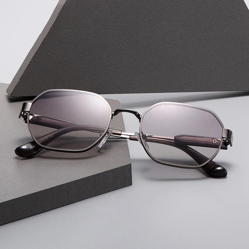 Óculos de Sol UV+ Unissex Gradiente Lente Quadrada - Flair Shauna