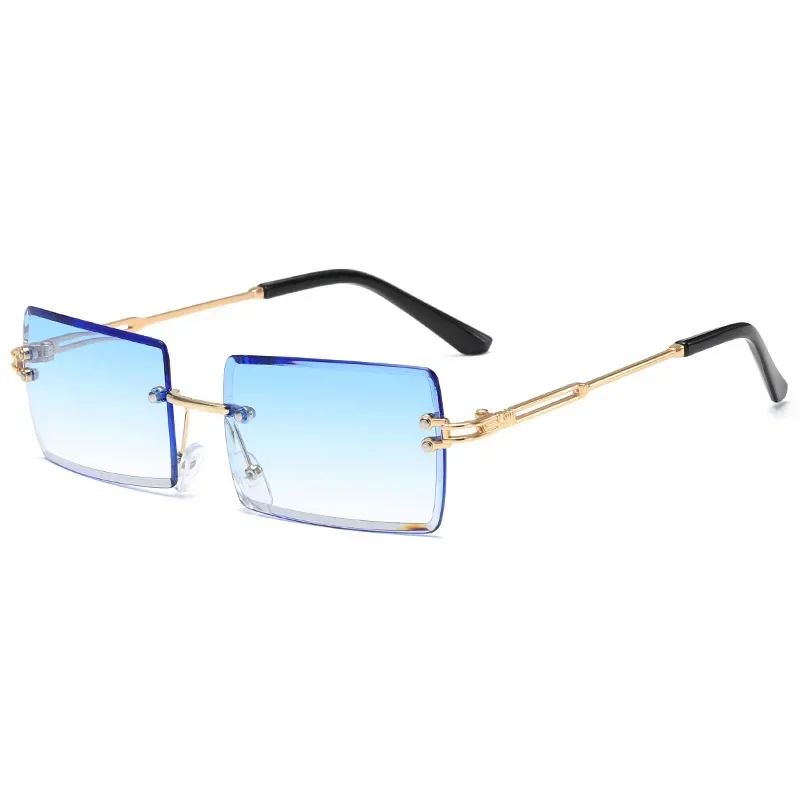 Óculos de Sol UV+ sem Moldura Gradiente em Metal Armação Fina - Summit óculos vintageóculos retangularóculos quadradoóculos lentes coloridasóculos lente quadradaóculos lente coloridaóculos fashionistaóculos douradoóculos de verãoóculos de passeioóculos de luxoóculos armação finaóculosuv400UV+Proteção UVPolarizadooculos Resistente a riscosoculos de soloculos Anti-reflexo