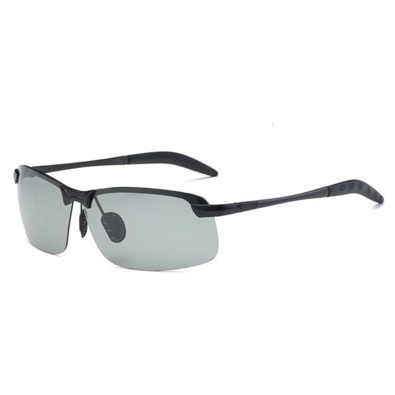 Óculos de Sol UV+ Masculino de Metal Polarizado Photocromático - Poliglass óculos pretoóculos prateadoóculos para sairóculos militaróculos masculinoóculos estilo pilotoóculos de passeioóculos de metalóculosuv400UV+Proteção UVPolarizadooculos Resistente a riscosoculos pilotooculos de soloculos Anti-reflexolentes uvlentes transitions
