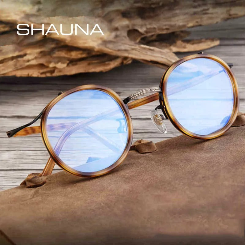 Armação de Grau Para Leitura Lente Redonda Retrô - Curvy Shauna