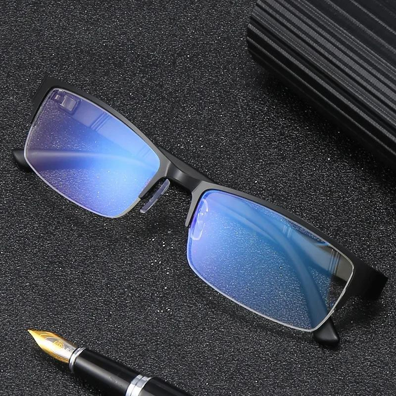 óculos retangularóculos pretoóculos para leituraóculos masculinoóculos leveóculos de metalóculos de grauóculos clássicoóculos azul masculinoóculos aste flexívelóculosoculos Resistente a riscosoculos Anti-reflexo