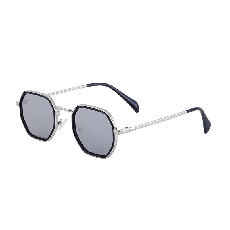 Óculos de Sol UV+ Unissex Hexágono em Metal - Cartier Shauna