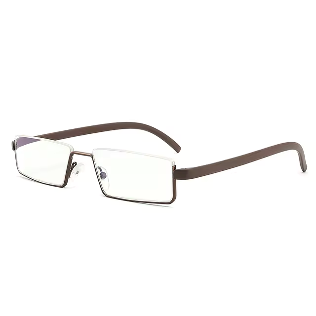 Óculos de Grau Para Leitura de Metal Compacto Lente Quadrada - RT Lens óculosoculos Resistente a riscosoculos Anti-reflexoóculos clássicoóculos de grauóculos de metalóculos para leituraóculos pretoóculos retangularóculos de bolsoóculos compacto