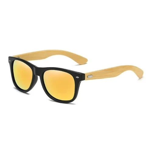 Óculos de Sol Masculino Unissex Madeira Bambu Minimalista - Hocca