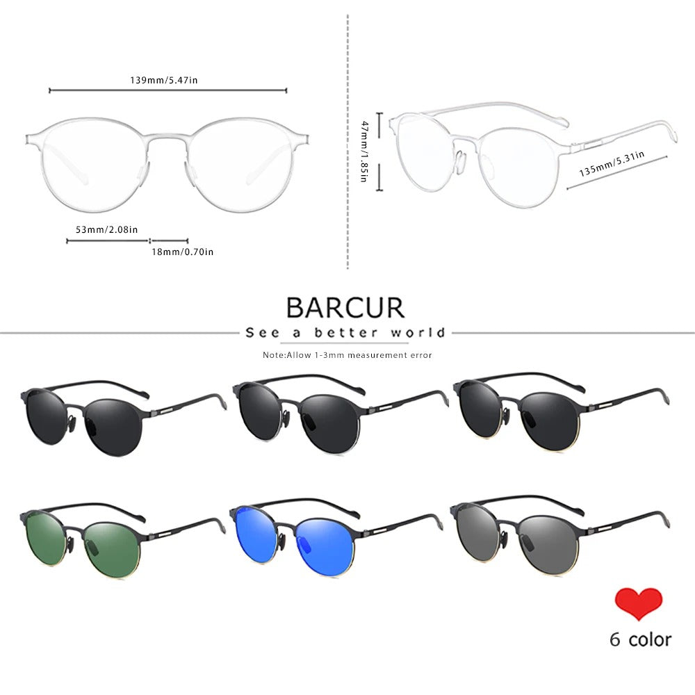 Óculos de Sol Feminino UV+ Polarizado Redondo - Astore Barcur