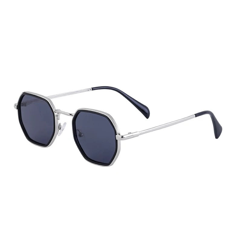 Óculos de Sol UV+ Unissex Hexágono em Metal - Cartier Shauna