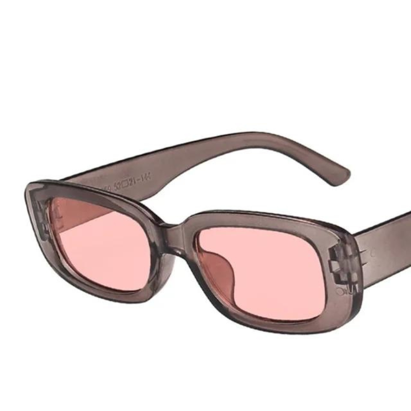 Óculos de Sol UV+ Femininos em Retângulo Pequeno - Lewisie óculos vintageóculos retrôóculos pretoóculos para sairóculos lente coloridaóculos femininoóculos fashionistaóculos de luxoóculos coloridoóculosuv400UV+Proteção UVPolarizadooculos Resistente a riscosoculos de soloculos Anti-reflexolentes uv