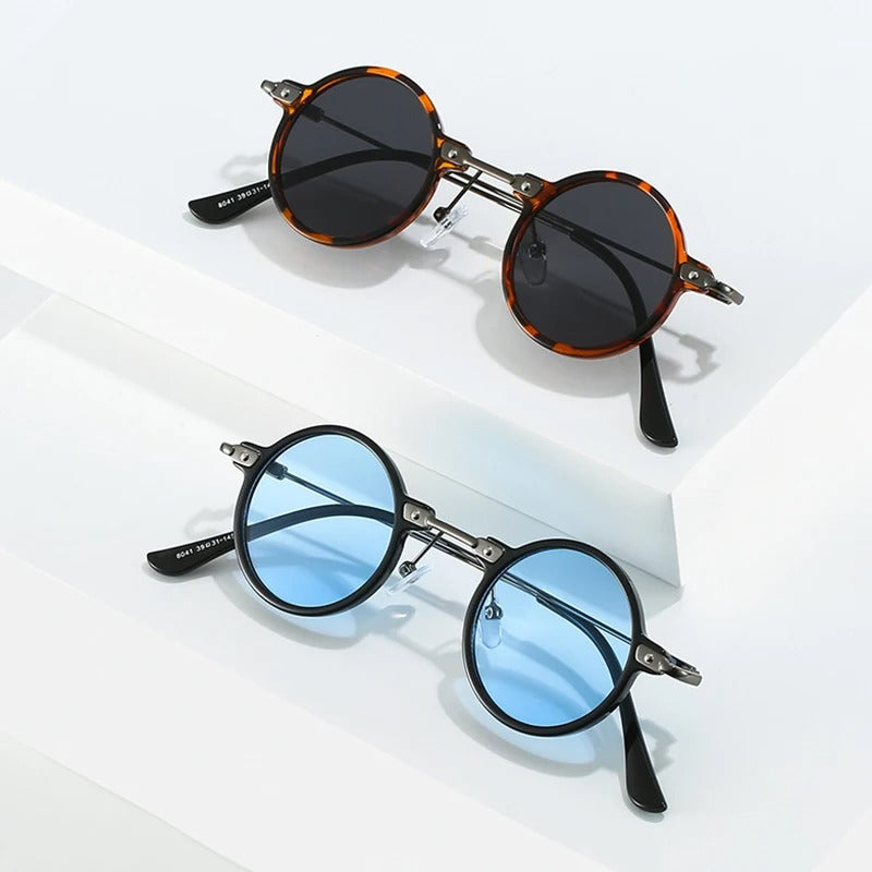 Óculos de Sol UV+ Unissex Retrô Lente Redonda - Dants Shauna