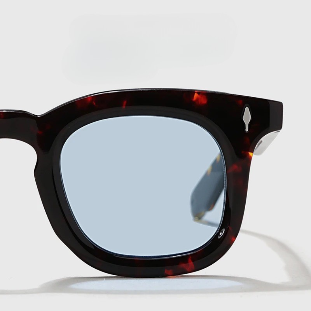 Óculos de Sol UV+ Unissex Lente Quadrada Clássico e Vintage - Doha