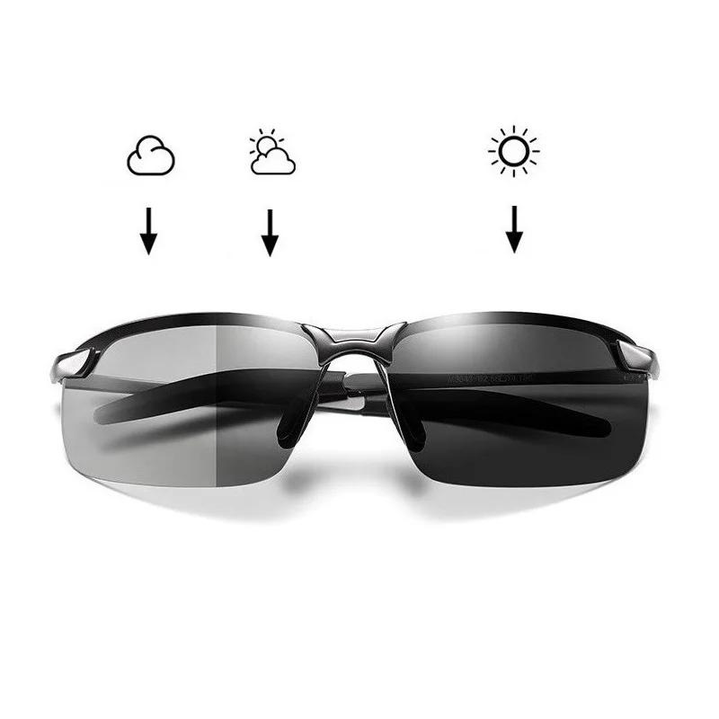 Óculos de Sol UV+ Masculino de Metal Polarizado Photocromático - Poliglass óculos pretoóculos prateadoóculos para sairóculos militaróculos masculinoóculos estilo pilotoóculos de passeioóculos de metalóculosuv400UV+Proteção UVPolarizadooculos Resistente a riscosoculos pilotooculos de soloculos Anti-reflexolentes uvlentes transitions