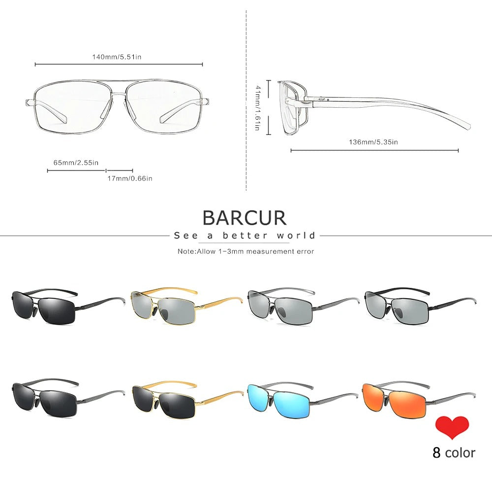 Óculos de Sol UV+ Polarizado Masculino - Fusion Barcur