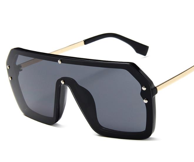 Óculos de Sol UV+ em Acetato Armação Geométrica - Luxyer