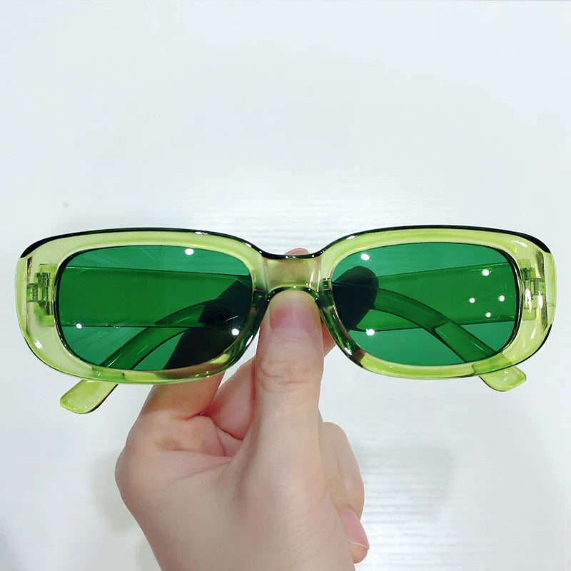 Óculos de Sol UV+ Femininos em Retângulo Pequeno - Lewisie óculos vintageóculos retrôóculos pretoóculos para sairóculos lente coloridaóculos femininoóculos fashionistaóculos de luxoóculos coloridoóculosuv400UV+Proteção UVPolarizadooculos Resistente a riscosoculos de soloculos Anti-reflexolentes uv