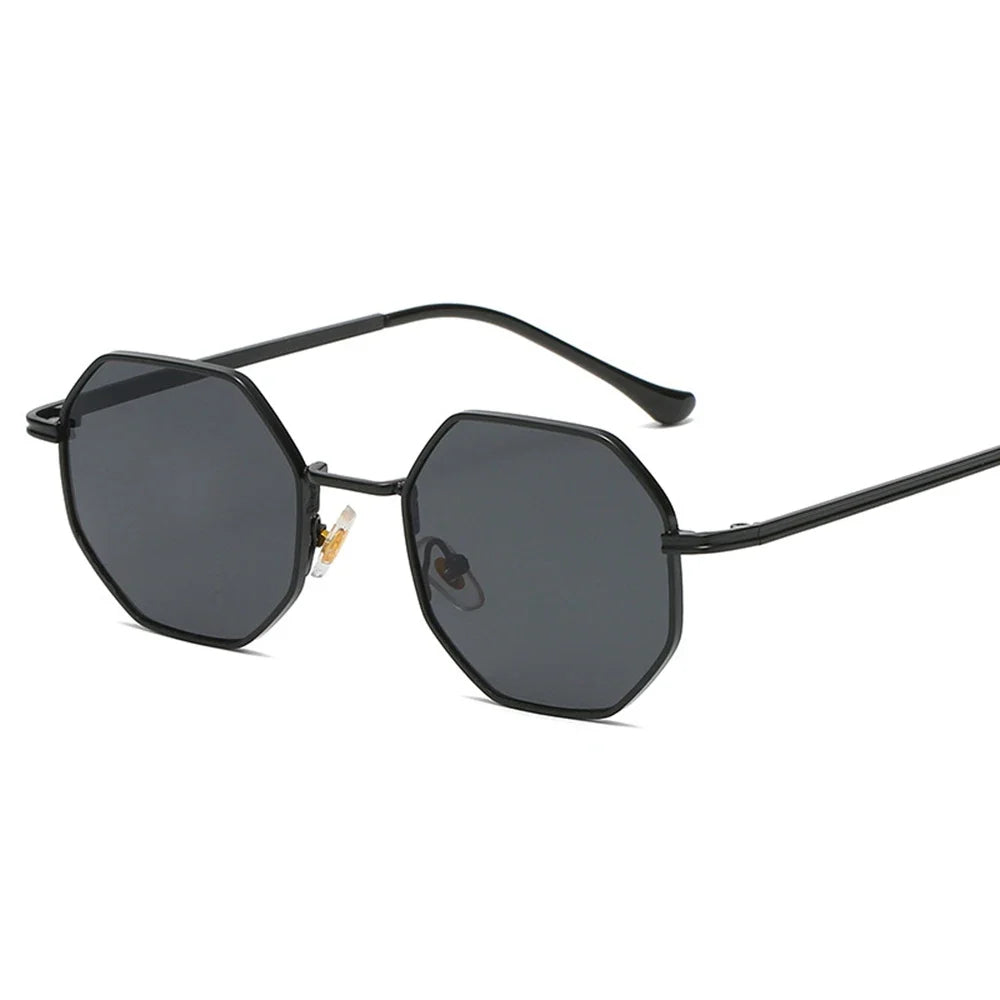 Óculos de Sol UV+ Octagonal de Metal com Armação Fina - Heigh óculos vintageóculos para sairóculos octagonalóculos femininoóculos fashionistaóculos douradoóculos de verãoóculos de passeioóculos de metalóculos de luxoóculos clássicoóculosuv400UV+Proteção UVPolarizadooculos Resistente a riscosoculos de soloculos Anti-reflexolentes u