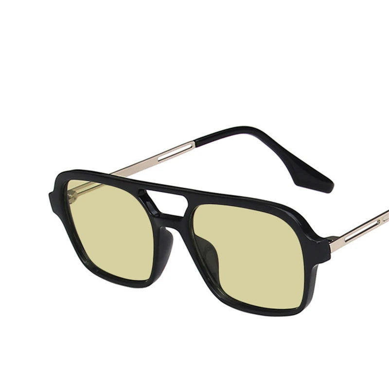 Óculos de Sol UV+ Feminino Retro Lente Quadrada - Guesty óculos vintageóculos retrôóculos para sairóculos modernoóculos lentes coloridasóculos lente quadradaóculos femininoóculos de aluminioóculosuv400UV+Proteção UVPolarizadooculos Resistente a riscosoculos de soloculos Anti-reflexolentes uvLentes de policarbonato
