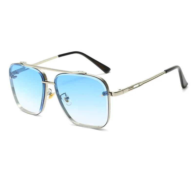 óculos quadradoóculos pretoóculos prateadoóculos masculinoóculos lente quadradaóculos lente gradienteóculos esportistaóculos douradoóculos de verãoóculos de passeioóculos de metalóculos de luxoóculos de aluminioóculosuv400UV+Polarizadooculos Resistente a riscosoculos Anti-reflexolentes uv