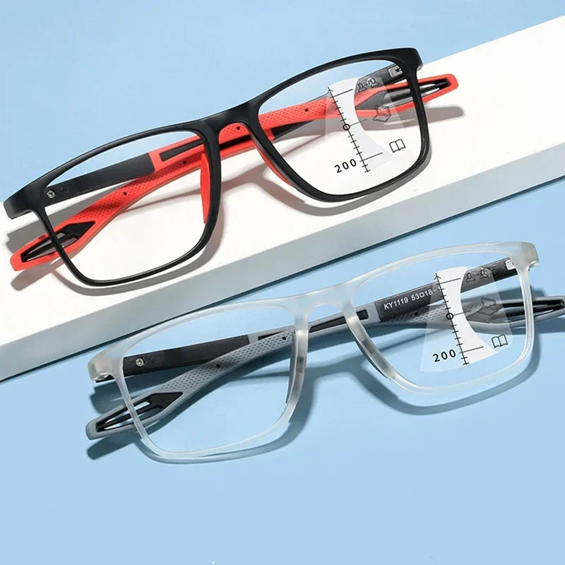 Óculos de Grau Para Leitura Esportivo Leve Flexível e Multifocal - DKS SportsÓculos de Grau Para Leitura Esportivo Leve Flexível e Multifocal - DKS Sports óculos retangularóculos pretoóculos para leituraóculos modernoóculos modelo sportóculos masculinoóculos lente quadradaóculos femininoóculos esportistaóculos de grauóculos coloridoóculos azul masculinoóculos aste flexívelóculosoculos Resistente a riscosoculos Anti-reflexolentes transitions