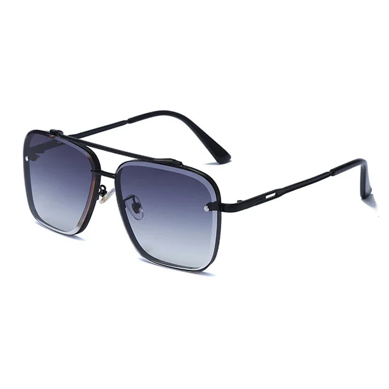 óculos quadradoóculos pretoóculos prateadoóculos masculinoóculos lente quadradaóculos lente gradienteóculos esportistaóculos douradoóculos de verãoóculos de passeioóculos de metalóculos de luxoóculos de aluminioóculosuv400UV+Polarizadooculos Resistente a riscosoculos Anti-reflexolentes uv