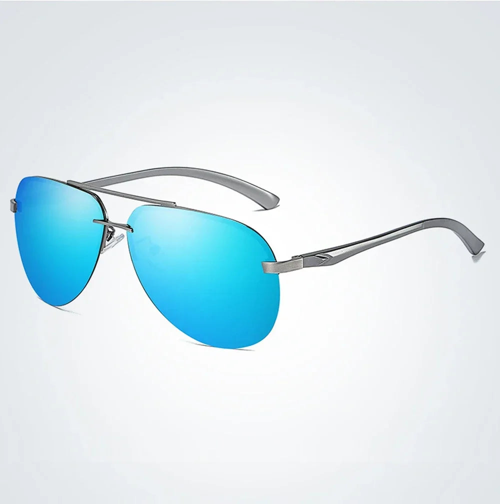 Óculos de Sol UV+ Espelhado Piloto de Metal Armação Fina - MTX óculos para sairóculos masculinoóculos esportistaóculos de verãoóculos de metalóculos de luxoóculos de aluminioóculos clássicoóculos azul masculinoóculos aviadoróculos armação finaóculosuv400UV+Proteção UVPolarizadooculos Resistente a riscosoculos pilotooculos de soloculos Anti-reflexo