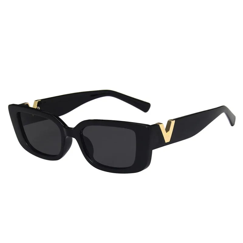 Óculos de Sol UV+ Feminino Quadrado Retangular Víntage - VNZ óculos vintageóculos retrôóculos retangularóculos pretoóculos modernoóculos lente quadradaóculos femininoóculos fashionistaóculos de verãoóculos de luxoóculosuv400UV+Proteção UVPolarizadooculos de sollentes uvLentes de policarbonato