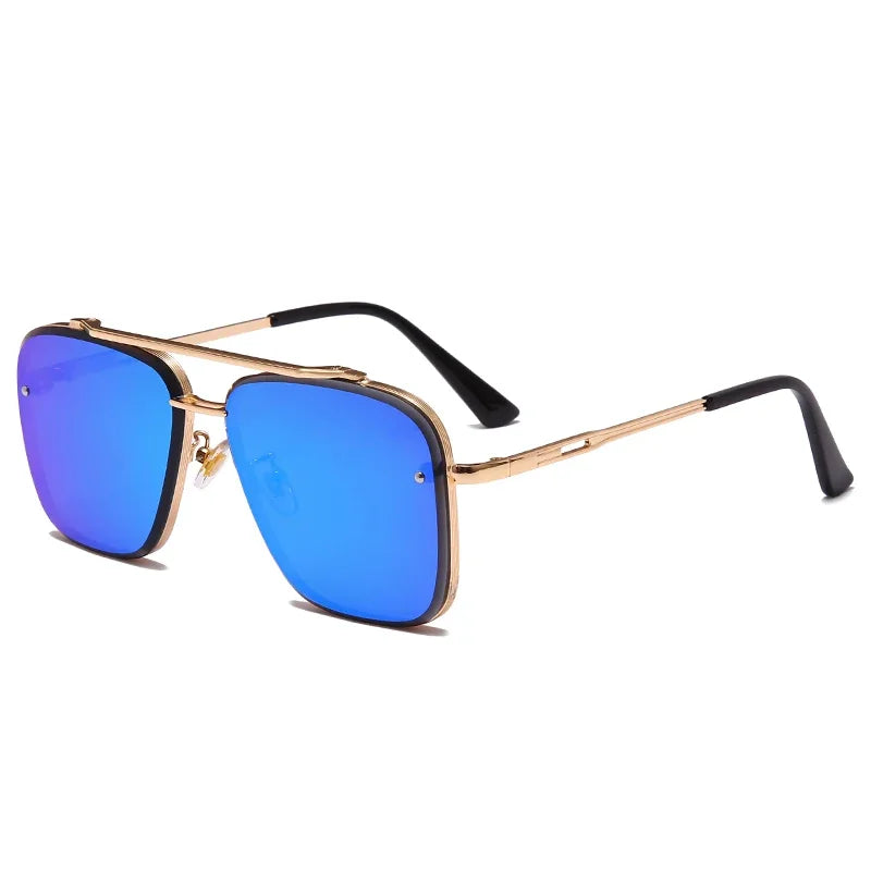 óculos quadradoóculos pretoóculos prateadoóculos masculinoóculos lente quadradaóculos lente gradienteóculos esportistaóculos douradoóculos de verãoóculos de passeioóculos de metalóculos de luxoóculos de aluminioóculosuv400UV+Polarizadooculos Resistente a riscosoculos Anti-reflexolentes uv