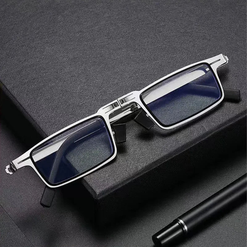 Óculos de Grau Para Leitura Leve e Confortável Anti Reflexo - Compaq óculos portátilóculos masculinoóculos femininoóculos dobrávelóculos de metalóculos de grauóculos de bolsoóculos de aluminioóculos clássicoóculosoculos Resistente a riscosoculos Anti-reflexo5.0 AVALIAÇÕES