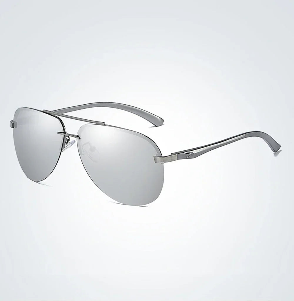 Óculos de Sol UV+ Espelhado Piloto de Metal Armação Fina - MTX óculos para sairóculos masculinoóculos esportistaóculos de verãoóculos de metalóculos de luxoóculos de aluminioóculos clássicoóculos azul masculinoóculos aviadoróculos armação finaóculosuv400UV+Proteção UVPolarizadooculos Resistente a riscosoculos pilotooculos de soloculos Anti-reflexo