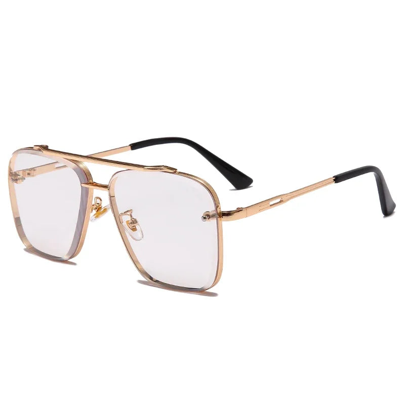 óculos quadradoóculos pretoóculos prateadoóculos masculinoóculos lente quadradaóculos lente gradienteóculos esportistaóculos douradoóculos de verãoóculos de passeioóculos de metalóculos de luxoóculos de aluminioóculosuv400UV+Polarizadooculos Resistente a riscosoculos Anti-reflexolentes uv