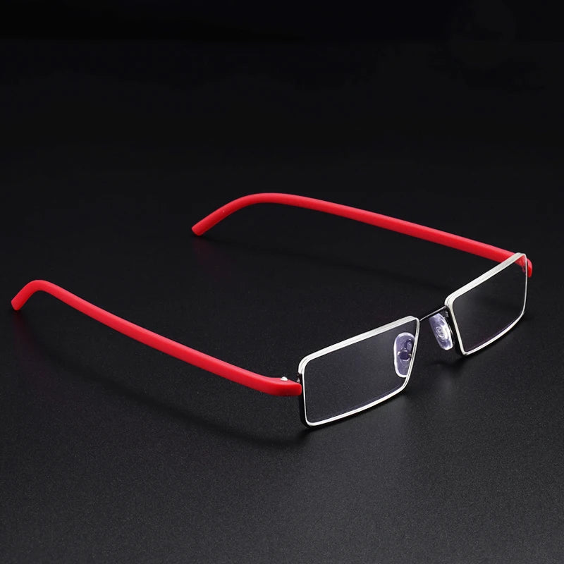 Óculos de Grau Para Leitura de Metal Compacto Lente Quadrada - RT Lens óculosoculos Resistente a riscosoculos Anti-reflexoóculos clássicoóculos de grauóculos de metalóculos para leituraóculos pretoóculos retangularóculos de bolsoóculos compacto