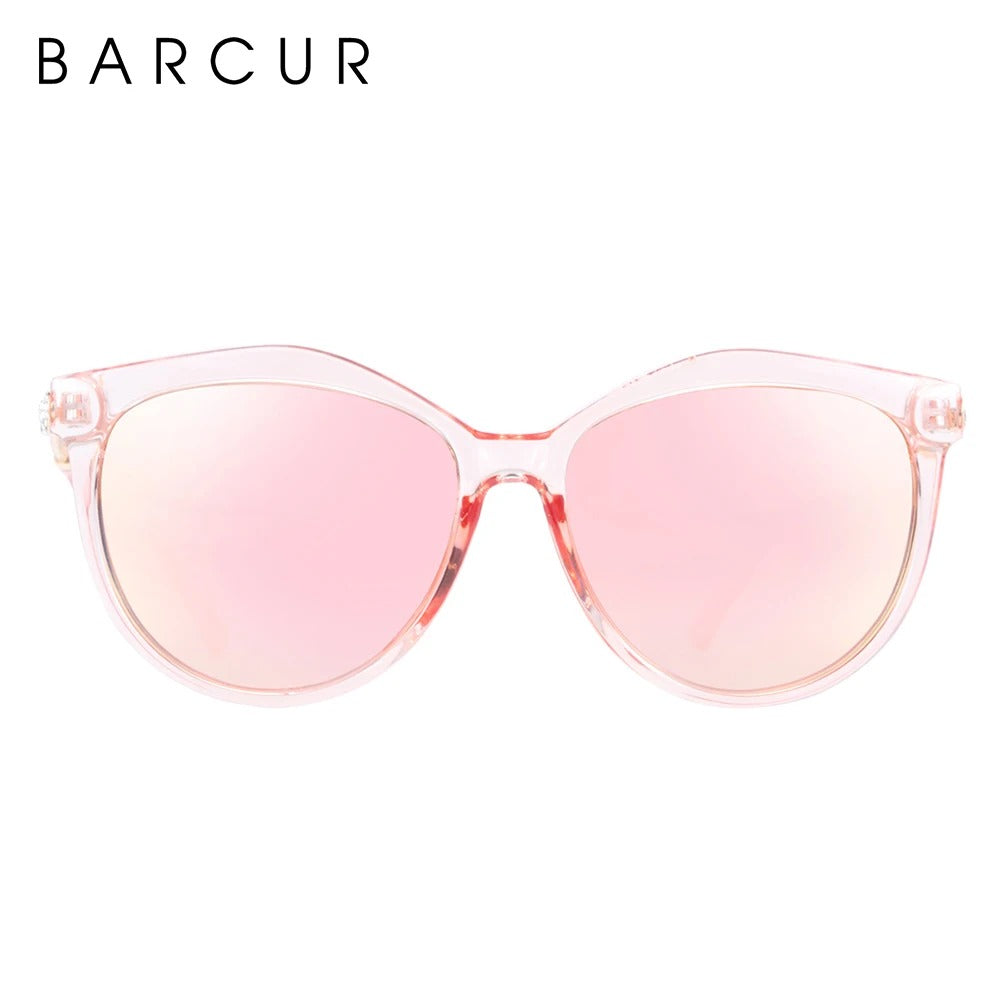 Óculos de Sol Feminino UV+ Polarizado Olho de Gato - Crystal Barcur