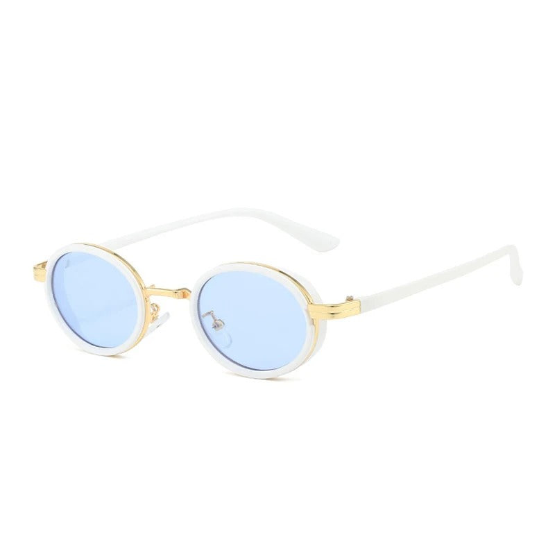 Óculos de Sol UV+ Unissex Oval Vintage - Onix Shauna