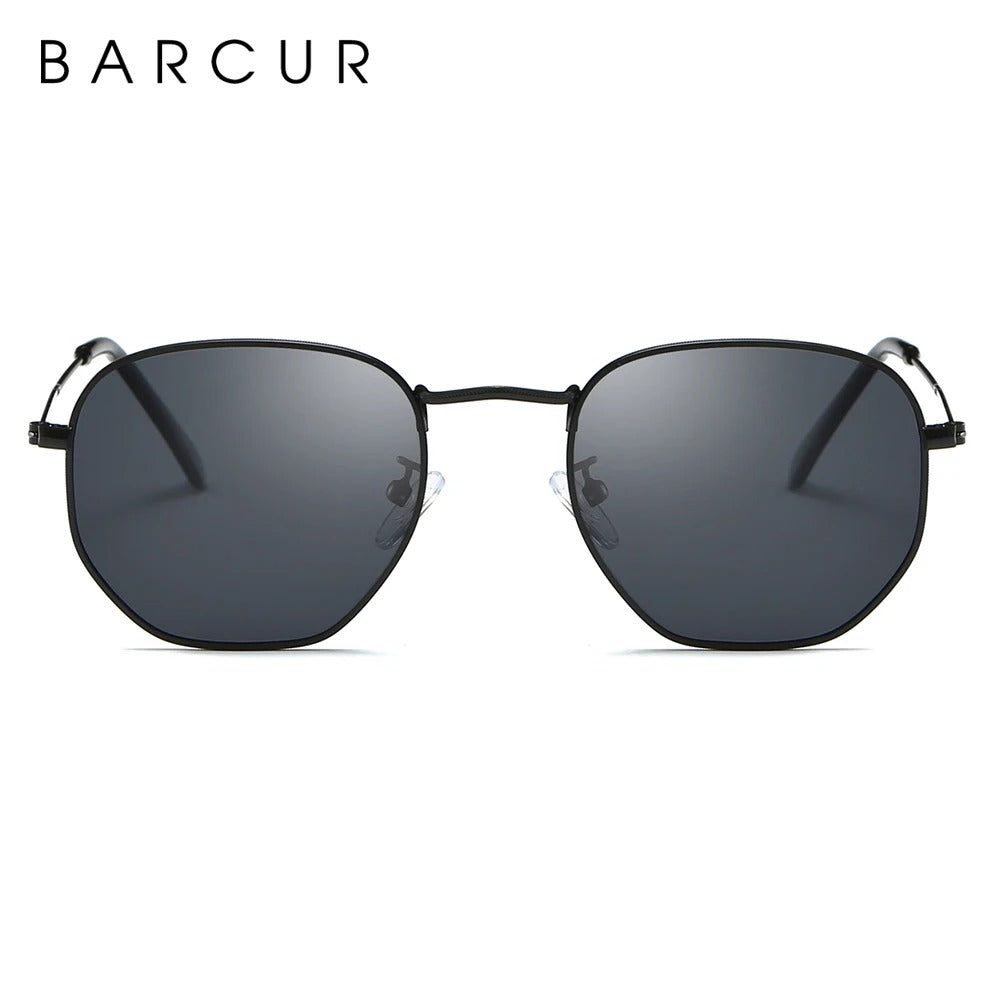 Óculos de Sol UV+ Unissex Retrô Hexagono - Atlas Barcur
