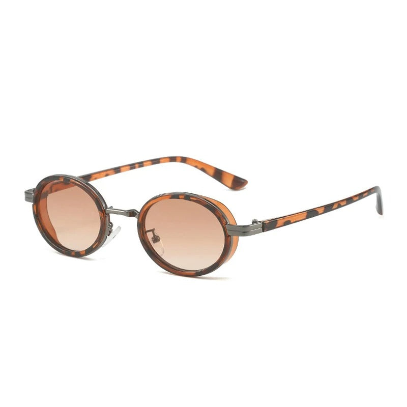 Óculos de Sol UV+ Unissex Oval Vintage - Onix Shauna