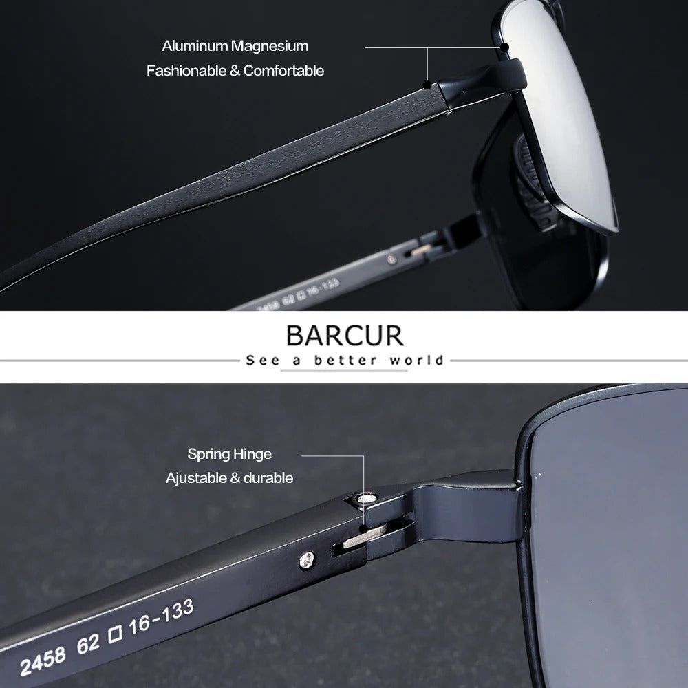 Óculos de Sol UV+ Polarizado Masculino - Fusion Barcur